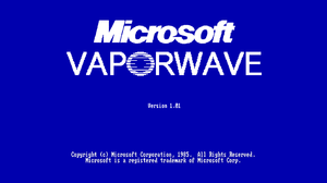 Simple Background Microsoft Blue Vaporwave 1440x1080 wallpaper