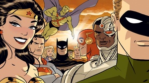 Aquaman Batman Black Canary Cyborg Dc Comics Dc Comics Flash Green Arrow Green Lantern Justice Leagu 2126x1144 Wallpaper