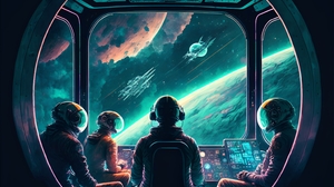 Ai Art Spaceship Planet Earth Earth Orbit Astronaut The Astronauts Artwork Digital Art Space 3072x2048 Wallpaper