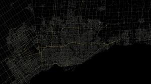 Canada Map Aerial View Toronto City Street Highway 1920x1080 wallpaper