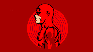 Daredevil Marvel Comics Minimalist Red 3840x2160 Wallpaper