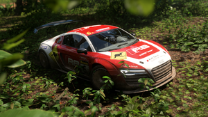 Audi R8 Rally Cars Forza Horizon 5 CGi Video Games Grass Car Front Angle View Headlights Livery Germ 1920x1080 Wallpaper