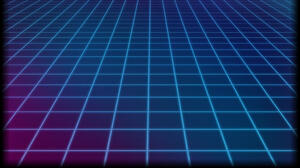 Grid Lines Retrowave Gradient Neon Glowing Blue Purple 1920x1080 Wallpaper