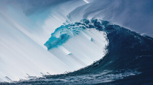 Digital Art Digital Artwork Sea Waves Nature Abstract Glitch Art 2800x1575 Wallpaper