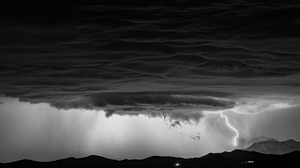 Black Amp White Cloud Lightning Nature Storm 2048x1365 Wallpaper