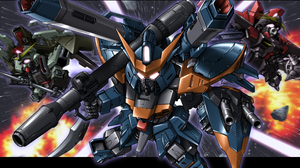 Anime Mechs Gundam Super Robot Taisen Mobile Suit Gundam SEED Calamity Gundam Raider Gundam Forbidde 3541x2508 Wallpaper