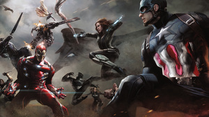 Black Panther Marvel Comics Black Widow Captain America Falcon Marvel Comics Hawkeye Iron Man Sharon 1920x1200 Wallpaper
