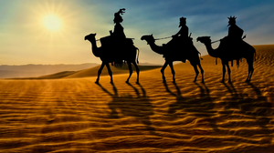 The Three Wise Men Desert Camel Sun 1920x1359 Wallpaper