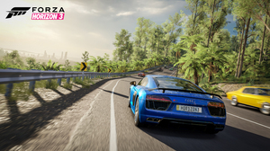 Forza Horizon 3 Video Games CGi Taillights Road Logo Trees Racing Licence Plates 3840x2160 Wallpaper