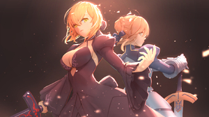 Anime Anime Girls Excalibur Fate Series Fate Stay Night Fate Stay Night Heavens Feel Fate Grand Orde 1641x1000 Wallpaper