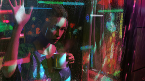Colors Girl Mug Woman 3840x1920 Wallpaper