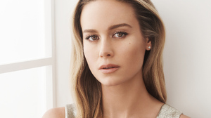 Brie Larson Actress Brunette Brown Eyes Pink Lipstick Earring Window Portrait 3840x2560 Wallpaper