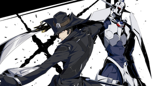 Artwork Anime Boys Hat Sword Gun X Sword 3462x2480 Wallpaper