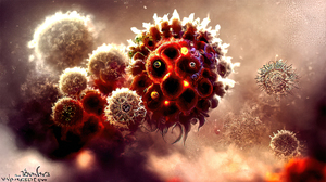 Virus Microcosmic Artwork 2048x1154 Wallpaper
