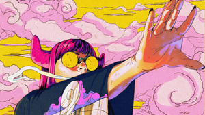 Diberkato Futurism Retro Science Fiction Retrowave Artwork Women Horns Sunglasses Japanese Clothes C 5000x5509 Wallpaper