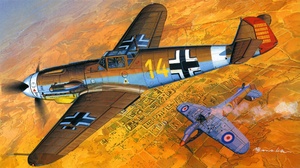 Military Messerschmitt Bf 109 2048x1119 Wallpaper