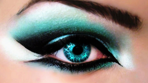 Artistic Eye Makeup Turquoise 1920x1440 Wallpaper