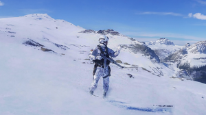 Snow Soldier Azerbaijan Uniform Gun Sky Clouds Mountains Winter Men 1920x1080 Wallpaper