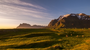 Landscape Nature Mountains Norway Lofoten Islands 6015x3382 Wallpaper