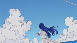 Umijin Anime Digital Art Artwork Illustration Environment Landscape Sea Clouds Dress Anime Girls Wom 3500x4000 wallpaper