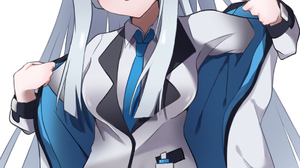Anime Anime Girls Blue Archive Ushio Noa Long Hair White Hair Solo Artwork Digital Art Fan Art Purpl 1191x1630 Wallpaper