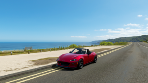 Mazda Mazda MX 5 Miata ND Forza Forza Horizon England Beach Video Games Ocean View Car 1920x1080 Wallpaper