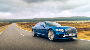 Bentley Bentley Flying Spur Blue Car Car Luxury Car Vehicle 3500x2334 Wallpaper
