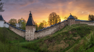 Architecture Building Old Building Castle Fortress Russia Sunrise Tower 3200x1480 Wallpaper