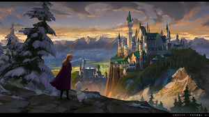 Artwork Fantasy Art Castle Landscape Frozen Movie 1920x1031 Wallpaper