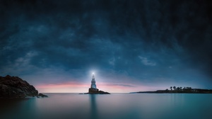 Man Made Lighthouse 2048x1124 Wallpaper