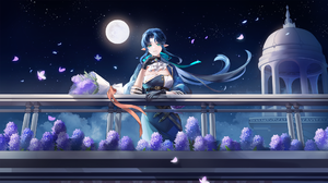 Women Night Hair Blowing In The Wind Game Characters 1920x1080 wallpaper