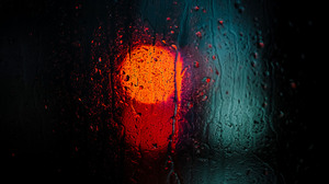 Black Background Minimalism Lights Water Drops Bokeh Water On Glass Blurred Orange Rain 3000x2000 Wallpaper