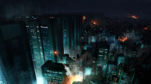 Digital Art Artwork Illustration Concept Art City Cityscape Building Architecture Night Nightscape F 1920x1080 Wallpaper