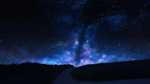 Digital Digital Art Illustration Artwork Galaxy Stars Landscape Nature Night 3541x2508 Wallpaper