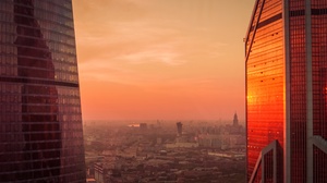 Building Cityscape Horizon Moscow Russia Sunset 5115x3335 Wallpaper