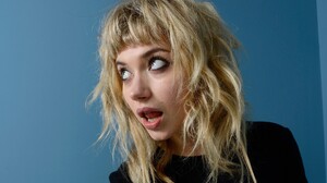 Women Imogen Poots Blonde Actress Celebrity Wavy Hair Blue Eyes Looking Away Open Mouth 1920x1200 Wallpaper