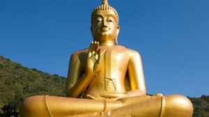 Buddha Buddhism Golden Religion Statue 5472x3648 Wallpaper