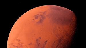 Ultrawide Planet Mars Simple Background Minimalism Space Black Background 5120x1440 Wallpaper