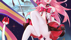 Rozaliya Olenyeva Honkai Impact 3rd Anime Girls Pink Hair Musical Notes 2338x3314 Wallpaper