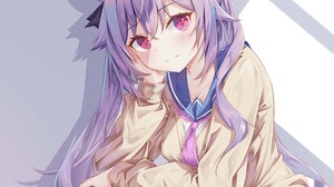 Genshin Impact Keqing Genshin Impact Anime Girls Purple Eyes Violet Hair School Uniform 3307x4677 Wallpaper