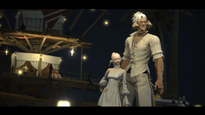 Final Fantasy XiV A Realm Reborn Au Ra Reshade White CGi Standing Video Game Characters Video Games 5120x2880 Wallpaper