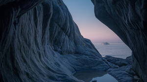 Tobias Hagg Landscape Cave Sky Sunrise Cold Water Nature Puddle 1280x1600 Wallpaper