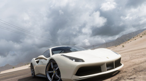 Forza Horizon 5 Screen Shot Video Games Ferrari Car CGi Clouds Sky Front Angle View 2560x1600 Wallpaper