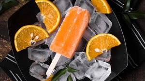 Ice Ice Cream Food Orange Sweets Fruit Still Life 3840x2160 Wallpaper