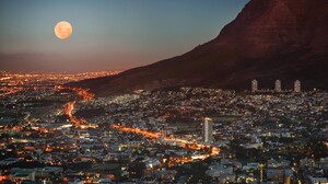 Moon Mountains City Cape Town 3 Disa Towers 1920x1200 Wallpaper