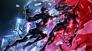 Venom Comics Marvel Comics Carnage Tongues Broken Glass Glass 1920x1200 Wallpaper