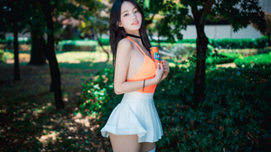 Women Model Asian Korean Women Women Outdoors Fanta 6000x4000 Wallpaper