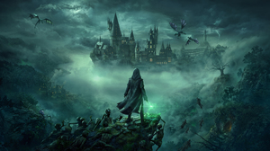 Hogwarts Legacy Castle Fantasy Art Mist Dark Skeleton Video Game Art Sky Clouds Dragon Video Games R 3840x2160 Wallpaper