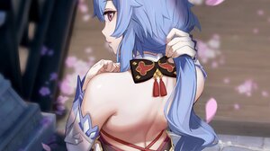 Anime Anime Girls Ganyu Genshin Impact Genshin Impact Blue Hair Horns 4096x2908 Wallpaper
