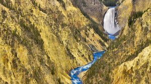 Earth Yellowstone Falls 1920x1080 wallpaper